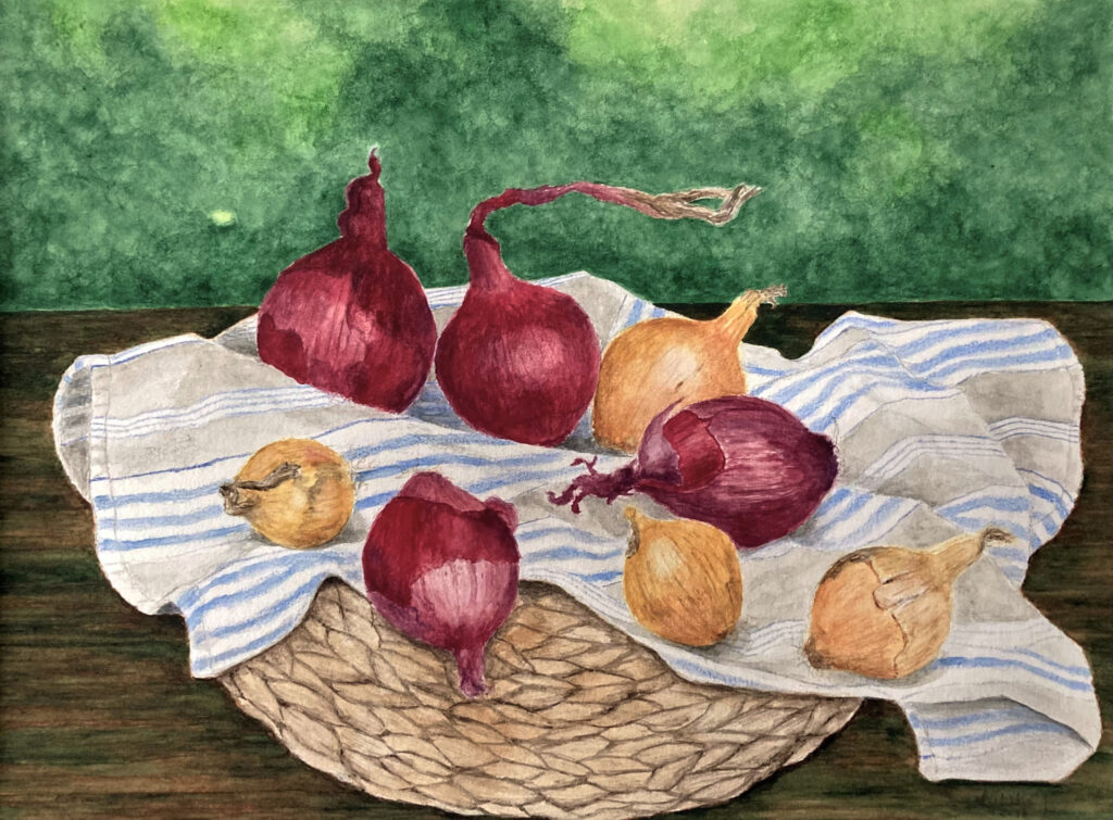 Zwiebeln Rot und Gold