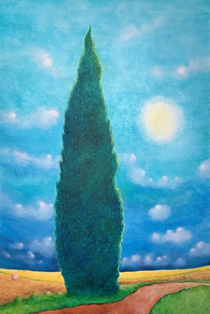 Die Zypresse (Hommage an van Gogh)